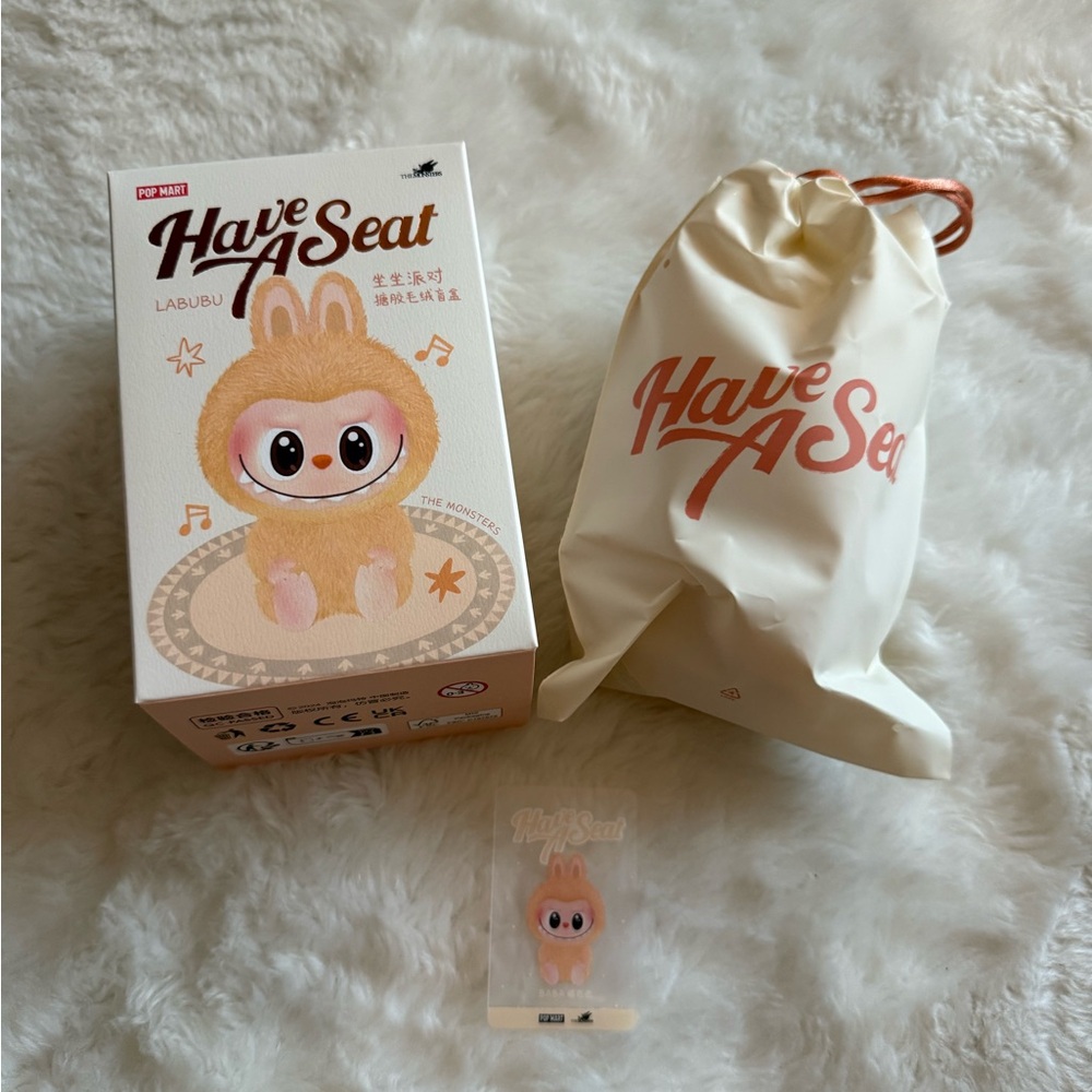 POP MART Labubu Have A Seat Series – Baba Vinyl Plush Figure (Blind Box)